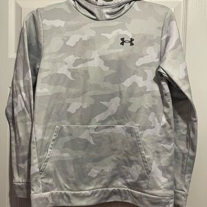 Under Armour Boys  Light Gray Camo Hoodie Size Youth XL
